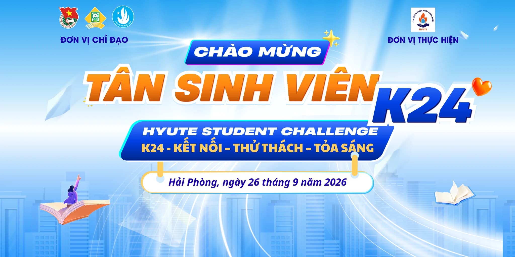 🎉 CHÀO MỪNG TÂN SINH VIÊN K24 – CƠ SỞ HẢI PHÒNG 🎉
