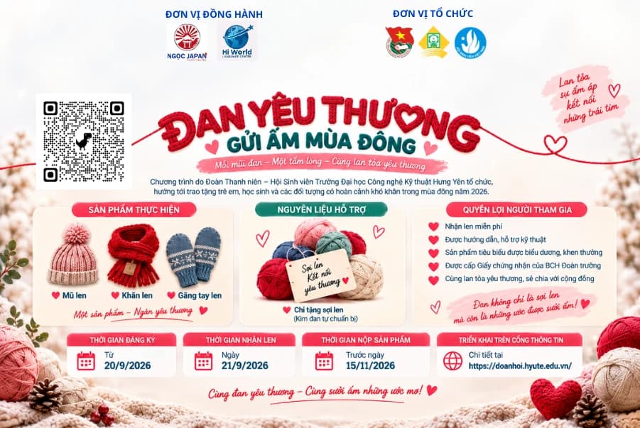 ĐĂNG KÝ CHƯƠNG TRÌNH “ĐAN YÊU THƯƠNG – GỬI ẤM MÙA ĐÔNG”