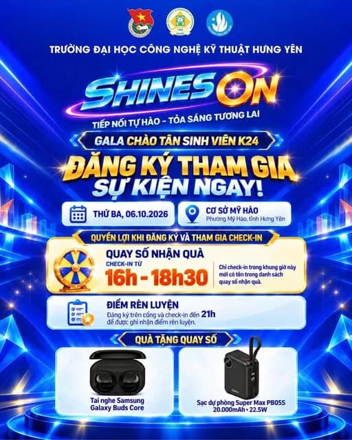 📋 ĐĂNG KÝ THAM GIA CHÀO TÂN K24 - VỪA VUI, VỪA CÓ ĐIỂM, LẠI CÓ QUÀ! 🎁