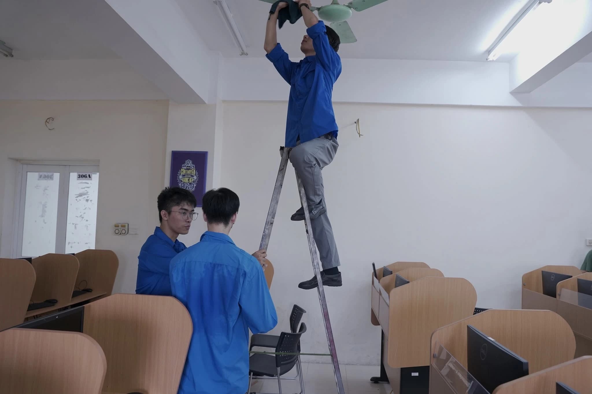 LIÊN CHI ĐOÀN CNTT RA QUÂN TÂN TRANG KHÔNG GIAN HỌC TẬP, CHÀO ĐÓN NĂM HỌC MỚI 🎓🌿 — ảnh 2